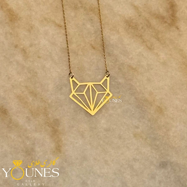 گردنبند مینیمال روباه طلا